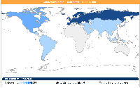 Geolocalizzazione Continenti al 2008
