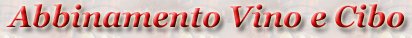 Abbinamento Vino e Cibo